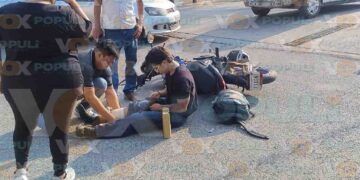 Automovilista choca contra joven motociclista en Ciudad Victoria, Tamaulipas