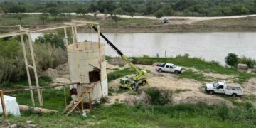 Avanzan trabajos para restaurar el servicio de agua en Nuevo Laredo, Tamaulipas