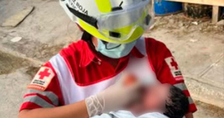 Bebé nace en casa con apoyo de Cruz Roja en Matamoros, Tamaulipas