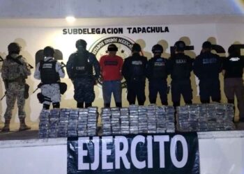 Cae hombre con gran cargamento de drogas en Tapachula, Chiapas