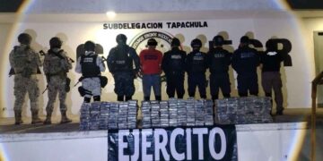 Cae hombre con gran cargamento de drogas en Tapachula, Chiapas