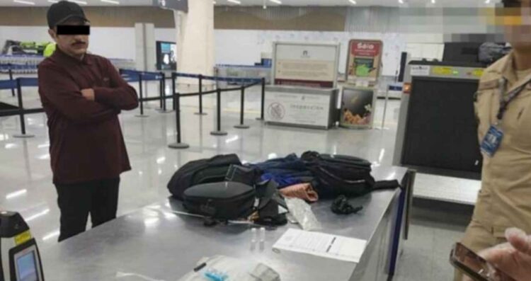 Cae hombre con más de tres kilos de cocaína en aeropuerto de Ciudad de México