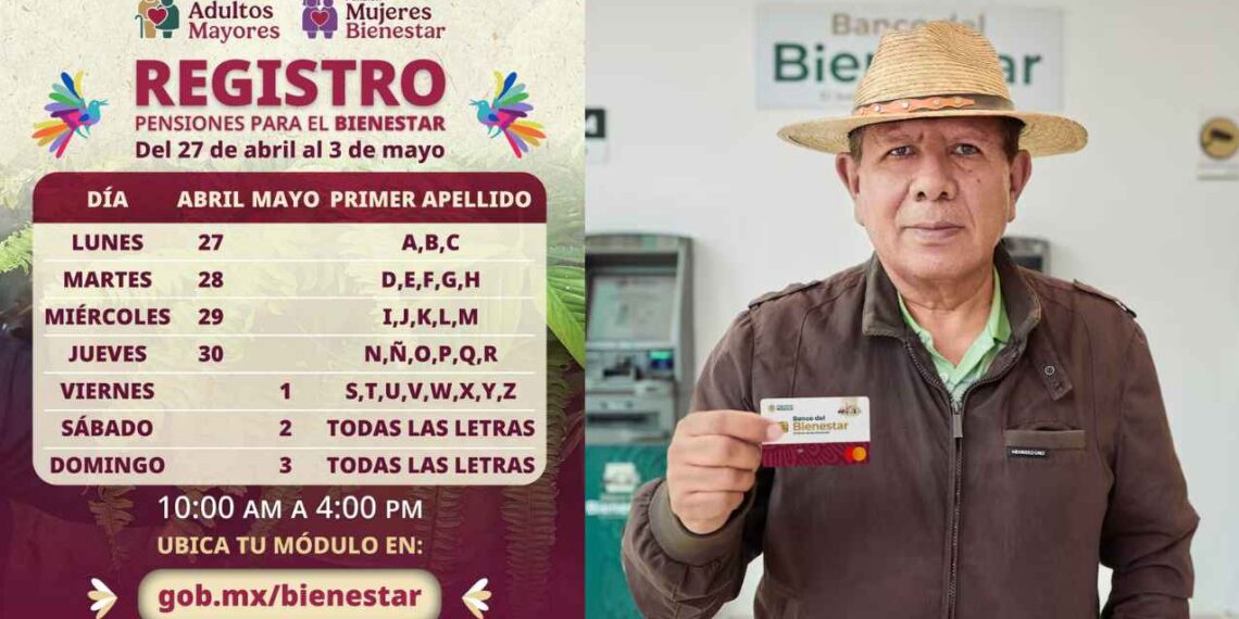 Pensión Bienestar 2026: Registro a adultos mayores en abril-mayo