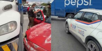 Camión accidente en Matamoros