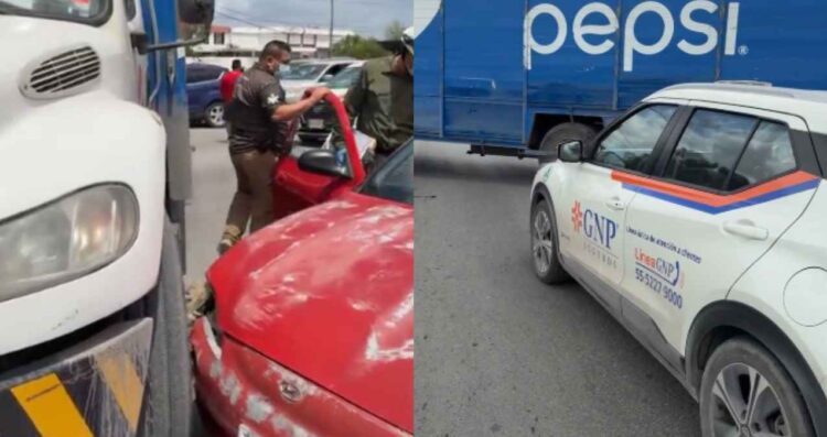 Camión accidente en Matamoros
