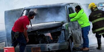 incendio camioneta Mante – Tula