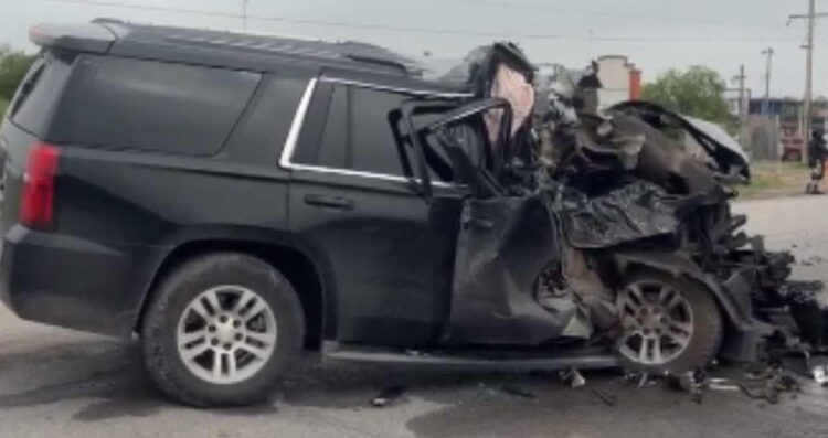 Camioneta y tráiler protagonizan accidente en Matamoros, Tamaulipas