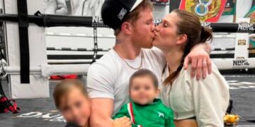 Canelo Álvarez y Fernanda Gómez presentan por primera vez a su hija Eva Victoria