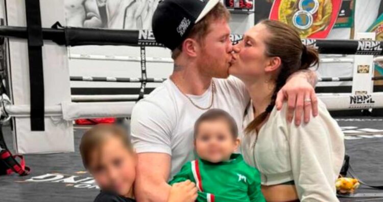 Canelo Álvarez y Fernanda Gómez presentan por primera vez a su hija Eva Victoria