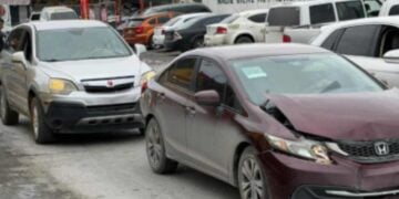Carambola deja daños materiales en Matamoros, Tamaulipas
