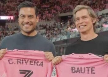 Carlos Rivera y Carlos Baute disfrutan del Inter Miami en el NU Stadium junto a Messi