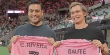 Carlos Rivera y Carlos Baute disfrutan del Inter Miami en el NU Stadium junto a Messi