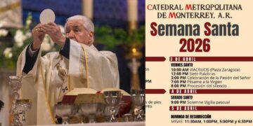 Catedral de Monterrey se alista para recibir a fieles durante Semana Santa de este 2026