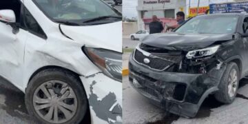 Choque deja heridos en Matamoros