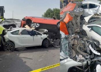 Choque múltiple en Circuito Exterior Mexiquense en Ecatepec, Edomex deja un muerto y varios lesionados
