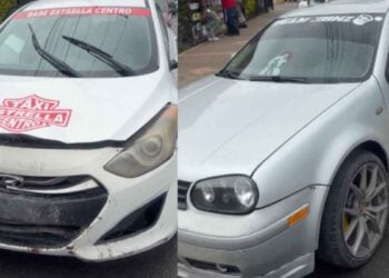 Choque múltiple en la Lauro Villar