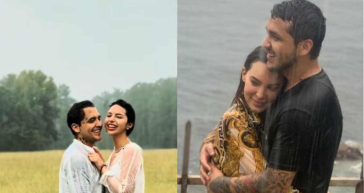 Christian Nodal repite con Ángela Aguilar una foto similar a la que tuvo con Belinda