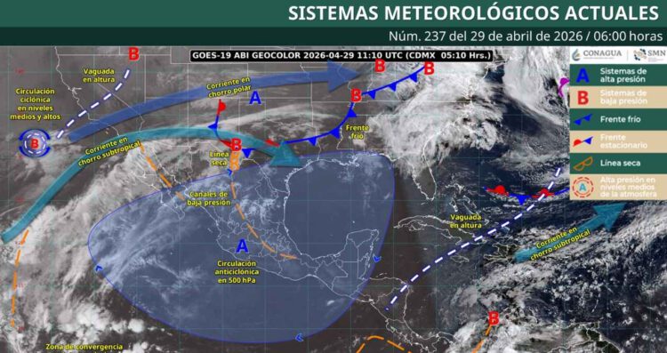 Clima en México: ¿Qué estados sufrirán las lluvias más fuertes y el calor más intenso hoy?
