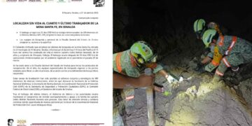 Concluyen las labores de rescate en la mina Santa Fe en El Rosario, Sinaloa, tras localizar sin vida al cuarto minero