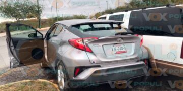 Conductora provoca choque en Victoria
