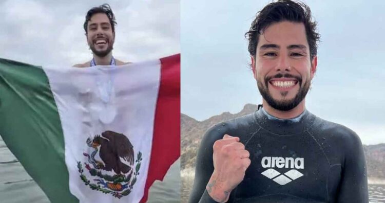 David Olvera logra una hazaña histórica al nadar de Cozumel a Cancún sin parar