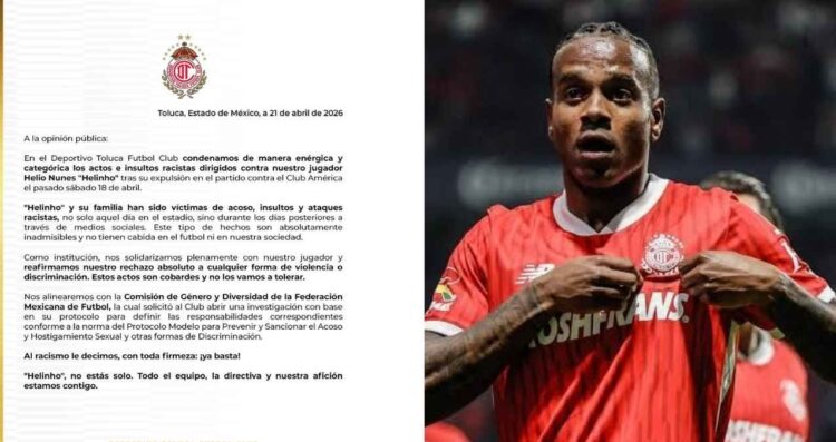 Toluca insultos Helinho