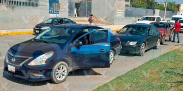 Descuido al volante accidente en Victoria
