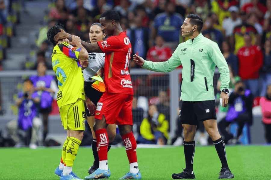 El partido del América vs Toluca