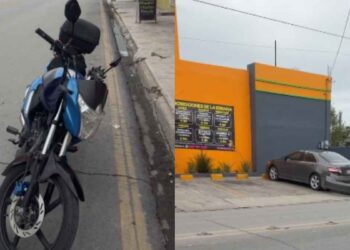 Embisten a motociclista en Matamoros