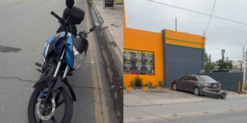 Embisten a motociclista en Matamoros