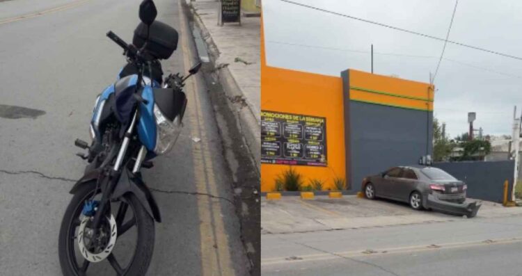 Embisten a motociclista en Matamoros