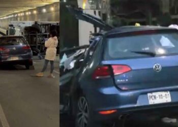 Fatal choque en Eje Central Lázaro Cárdenas, Ciudad de México, deja un joven sin vida y varios heridos