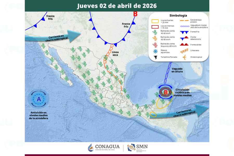 Frente frío 43 se aproxima a México: ¿Cuándo llegará y a cuántos grados bajará la temperatura?
