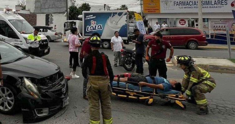 motociclista herido Benito Juárez