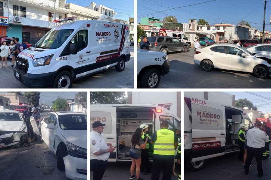 Fuerte choque lesionados en Madero (1)