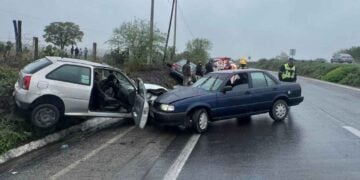 Fuerte choque múltiple en Linares