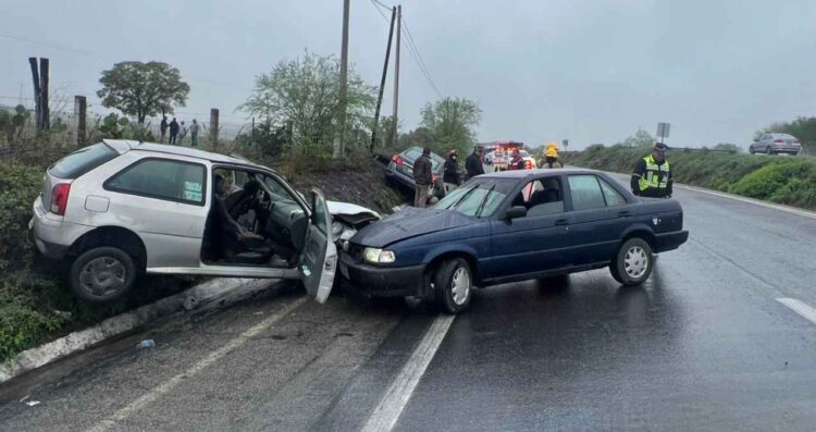 Fuerte choque múltiple en Linares