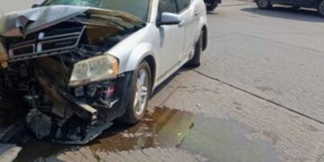 aparatoso choque en El Mante