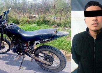 GPS delata a ladrón de motocicletas en plena huida en Guadalupe, Nuevo León