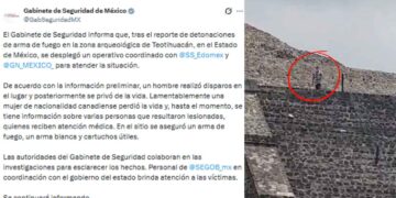 Gabinete de Seguridad confirma dos fallecidos tras balacera en Teotihuacán