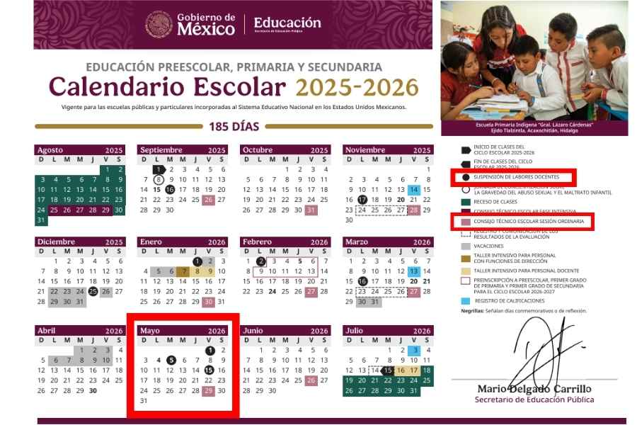 ¿Hay clases en mayo 2026?