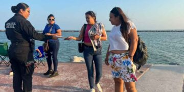 Implementa Guardia Estatal de Género campaña contra la violencia familiar en Playa Miramar