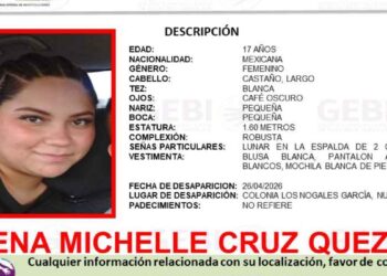 Jovencita desaparece tras salir de su domicilio en García, Nuevo León