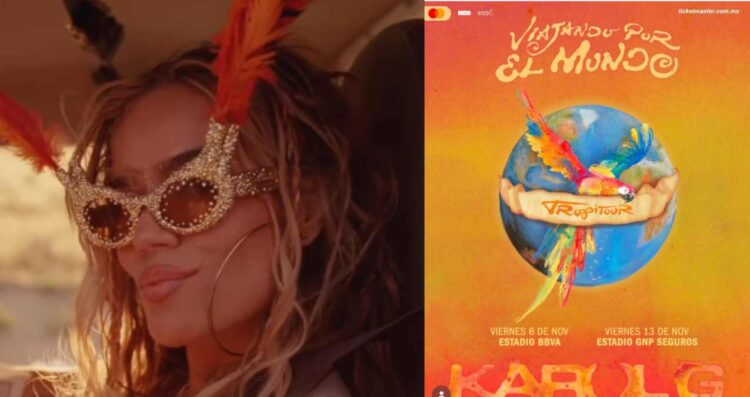 Karol G confirma conciertos en México con su gira 'Viajando por el mundo TropiTour'