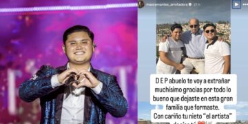 Max Cervantes de La Arrolladora Banda el Limón dedica emotivo mensaje a su abuelo fallecido