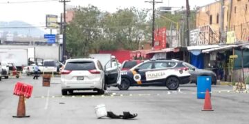 Ladrón es atropellado en el Mercado de Abastos de Guadalupe, Nuevo León