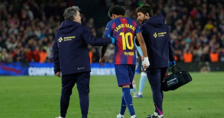 Lamine Yamal dice adiós a la temporada con el Barcelona por una fuerte lesión