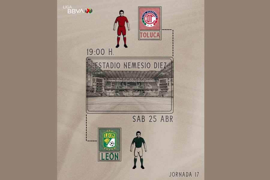 Liga MX ¿A qué hora y dónde ver Toluca vs León en la Jornada 17 del Clausura 2026