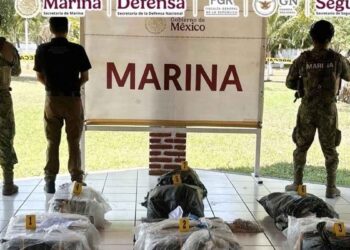 Marina asegura más de 260 kilos de cocaína frente a las costas de Michoacán