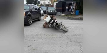 Motociclista embestido en Matamoros